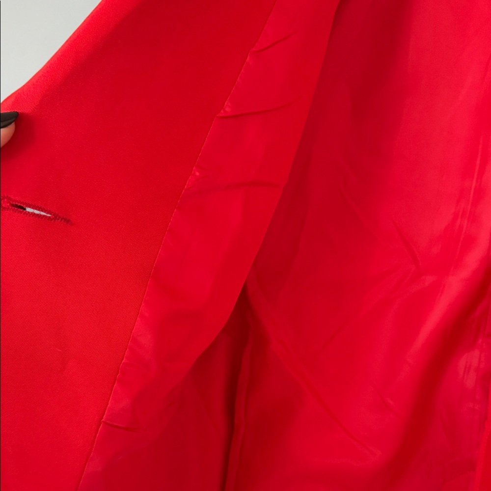 Red Women's Blazer - Picture 3 of 3
